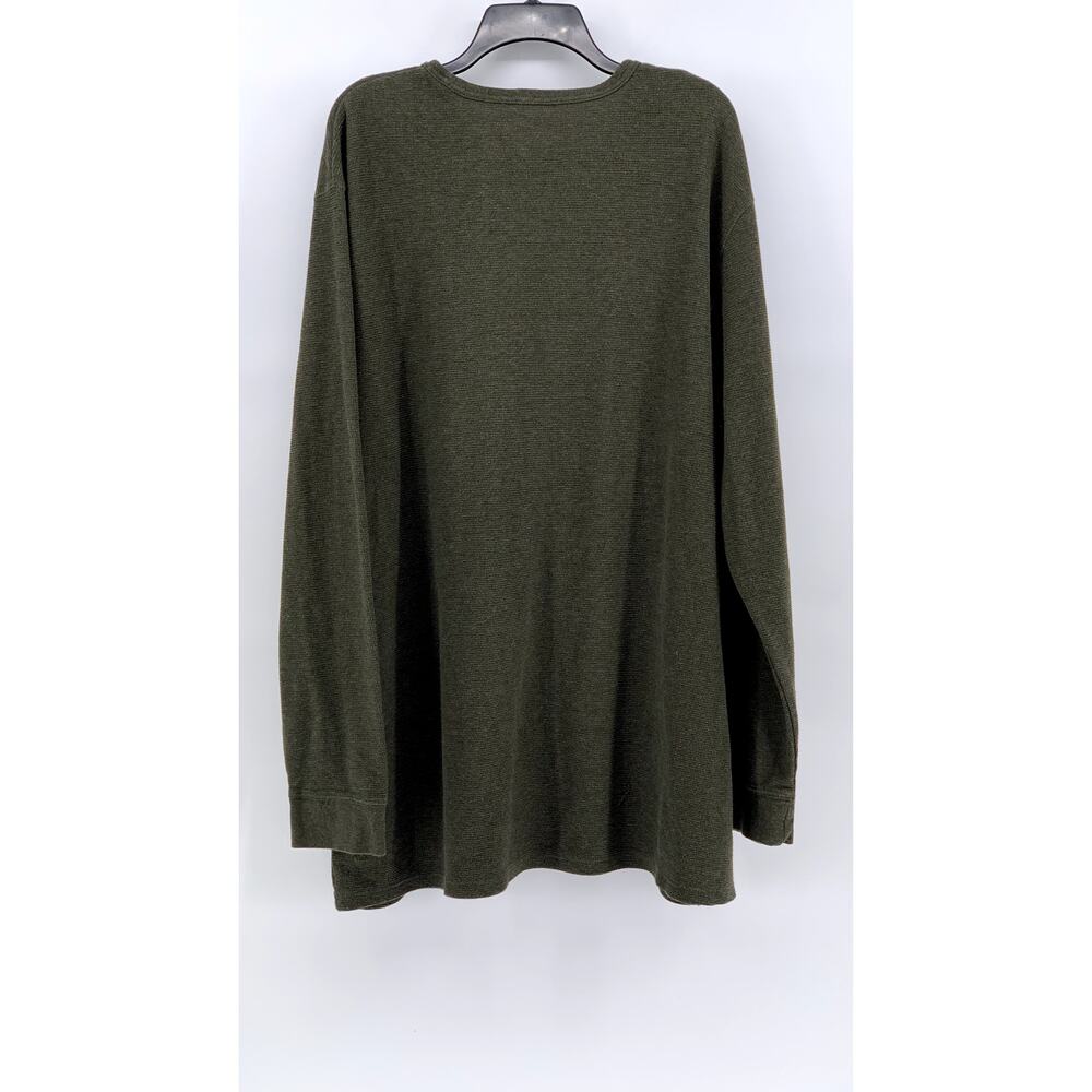 MUTUAL WEAVE Men's Olive Green Tall Crewneck Long Sleeve T-Shirt SZ 3XLT